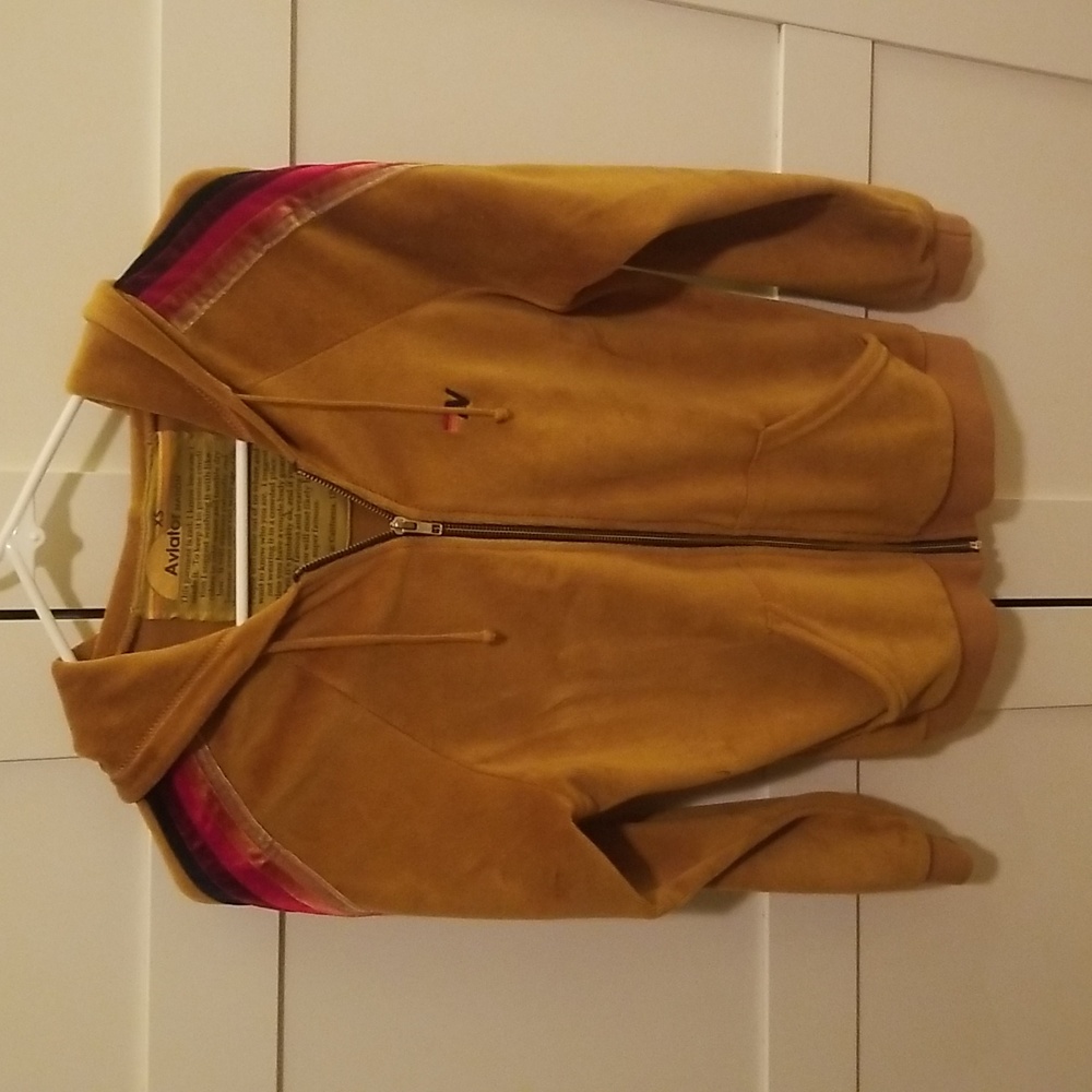 Aviator Nation  velour  hoodie